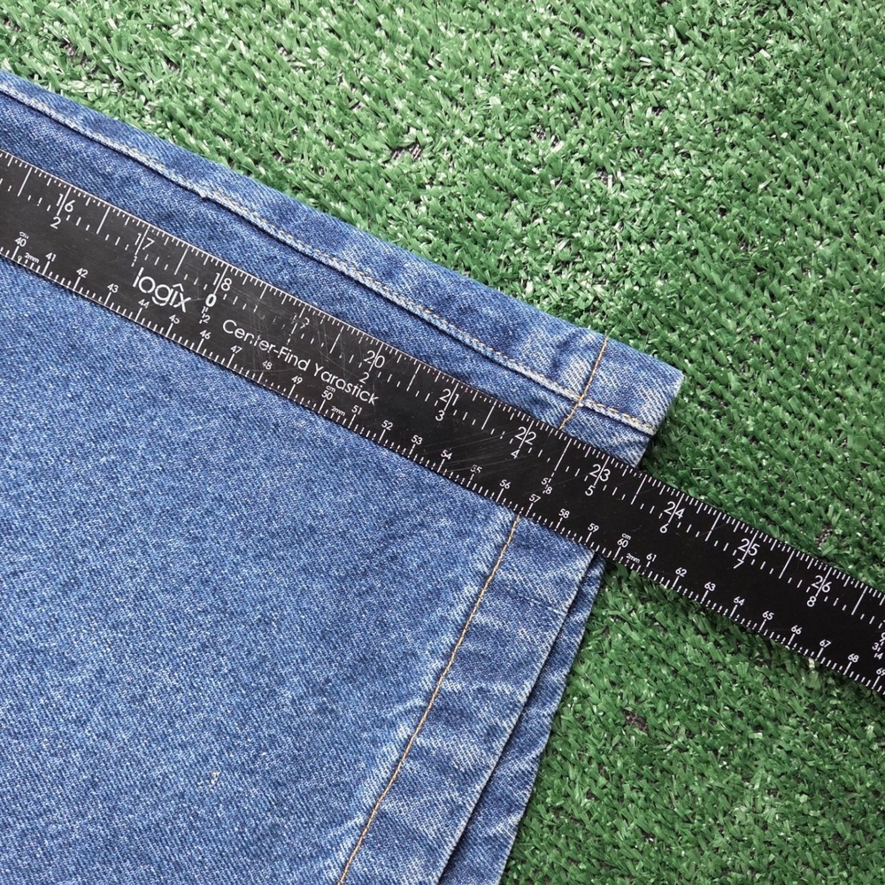 VTG Two Pepper Mens Denim Jorts Blue Medium Wash Wide Leg 36 100% Cotton - Picture 7 of 8
